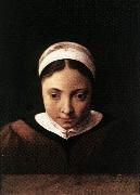POELENBURGH, Cornelis van Portrait of a Young Girl af oil painting on canvas